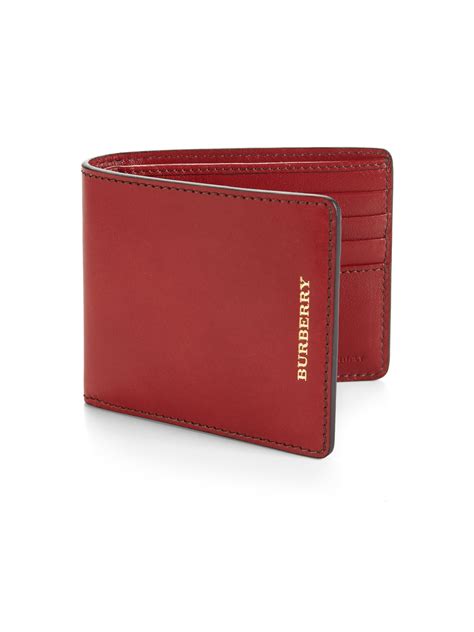 burberry wallets red|burberry men's bifold wallet.